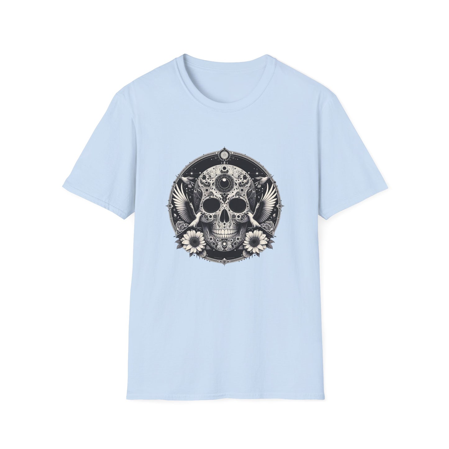 Day of the Dead Skull T-Shirt — Floral Calavera Graphic Tee