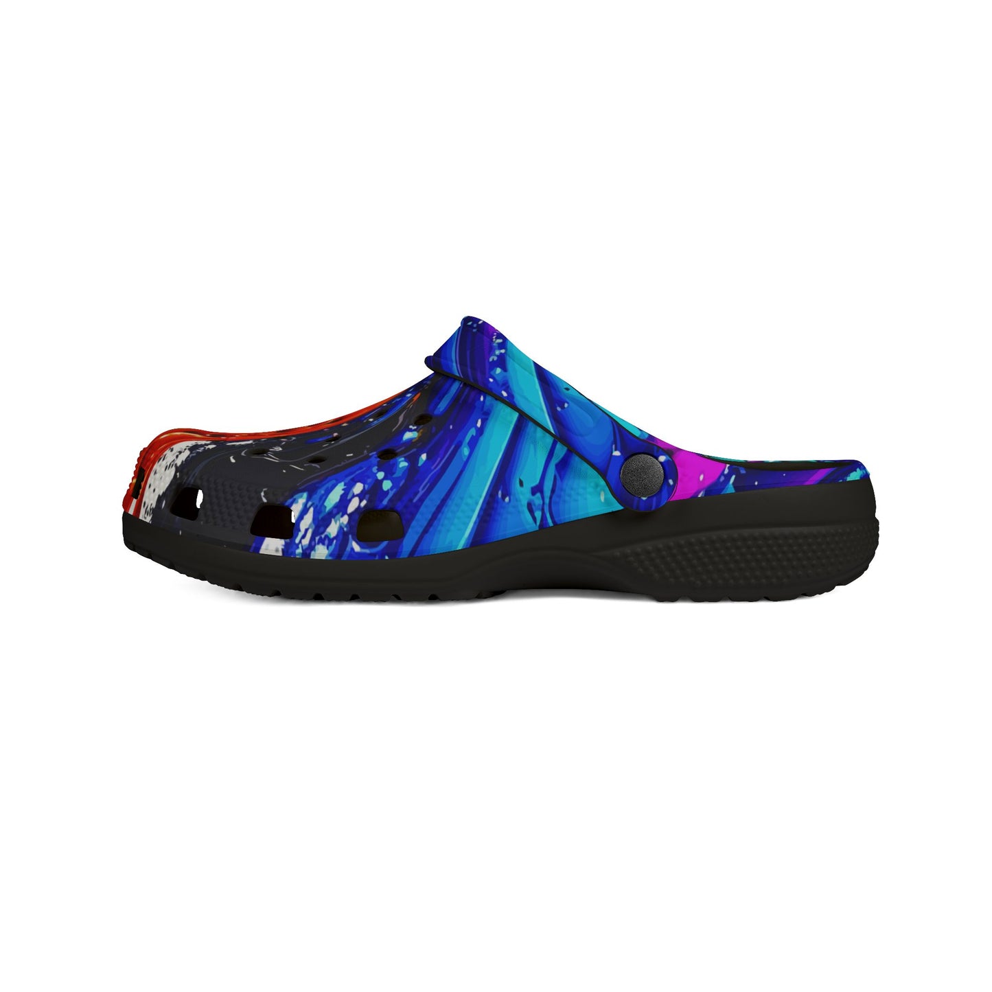 Color Splash EVA Foam Clogs – Vibrant Abstract Slip-On Shoes