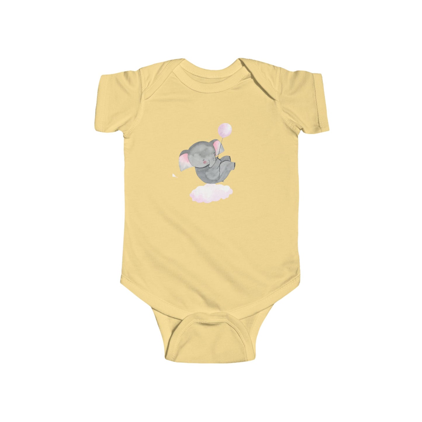 Cute Elephant Infant Bodysuit, Baby Shower Gift, Newborn Outfit, Toddler Wear, Adorable Baby Clothes