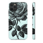 Elegant Floral Phone Case, Tough Cases for iPhones, Black Rose Design, Gift for Her, Stylish Phone Cover, Birthday Gifts