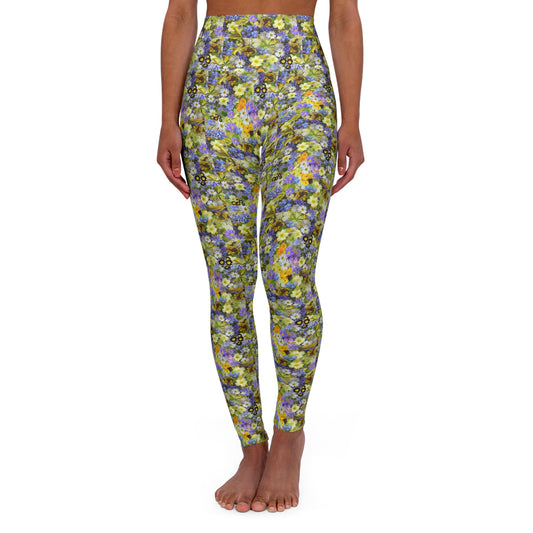 Floral High Waisted Yoga Leggings-V20
