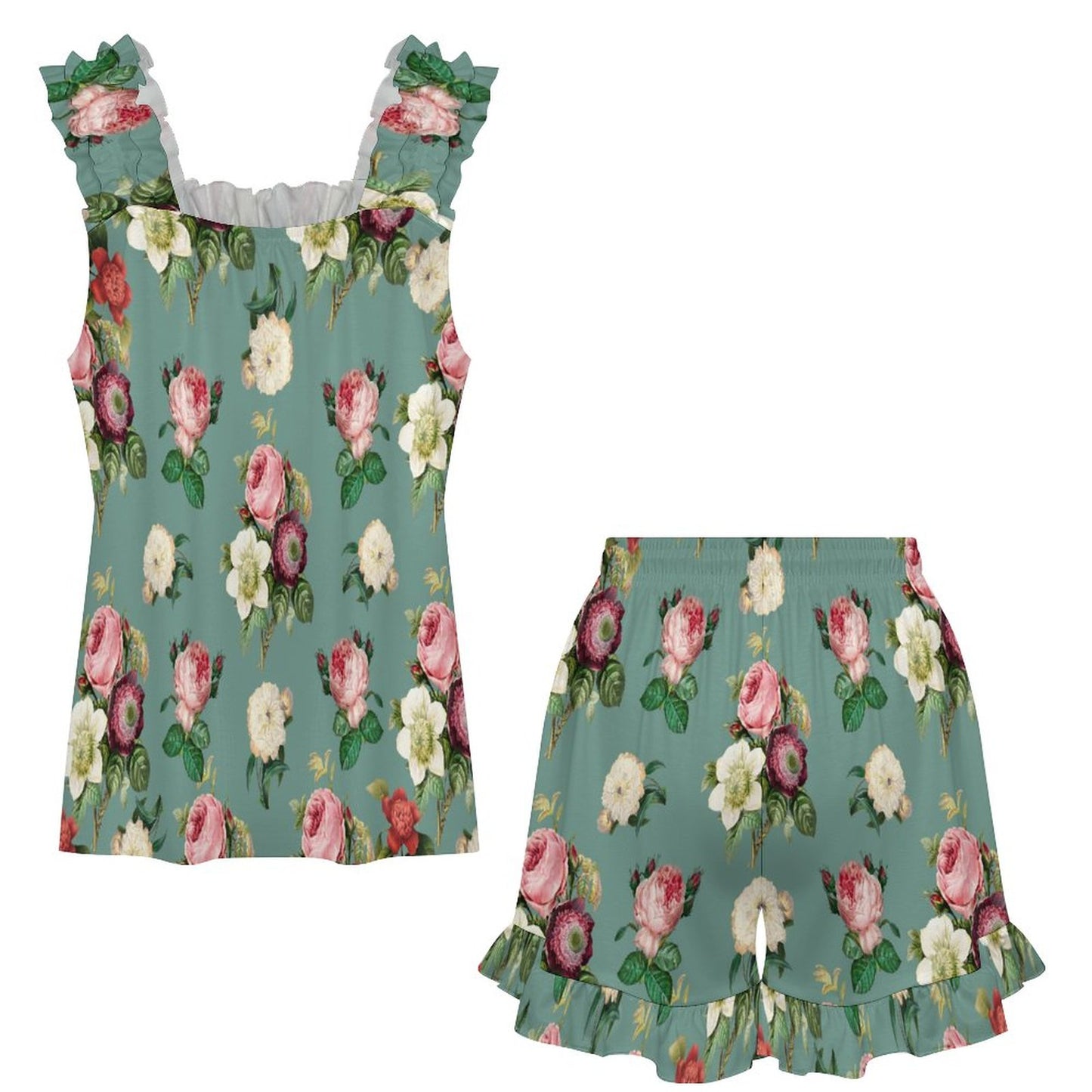 Ruffled Pajama Set