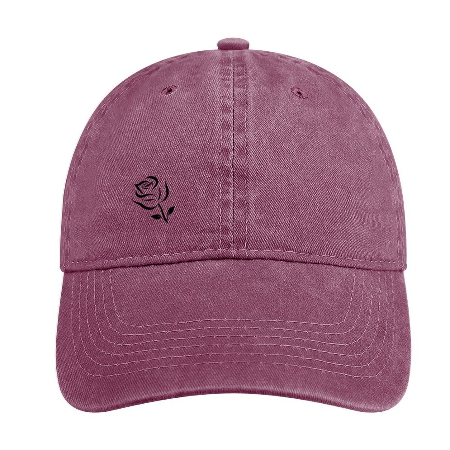 Adjustable Peaked Caps for Men and Women - Rose