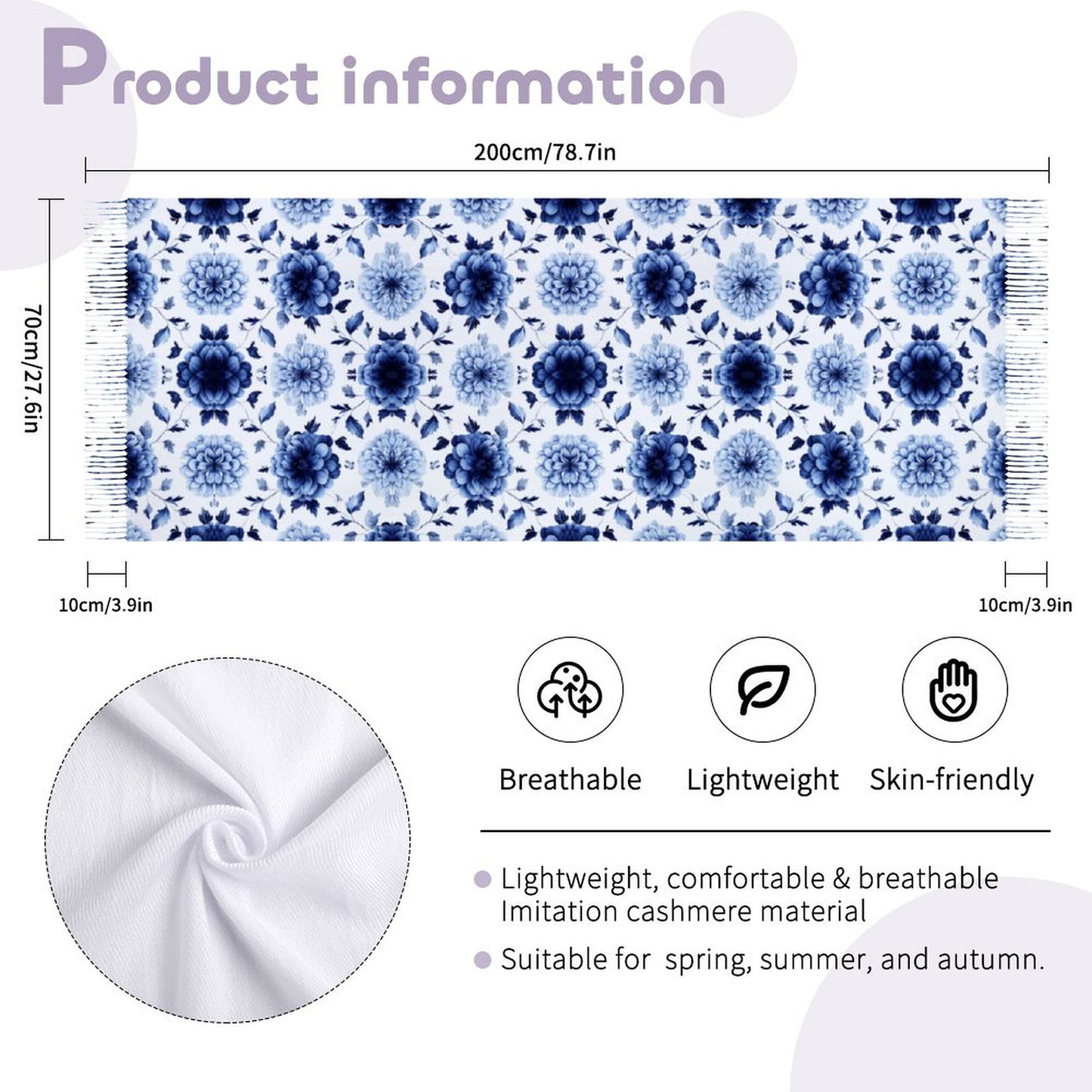 Cashmere-like Tassel Scarf