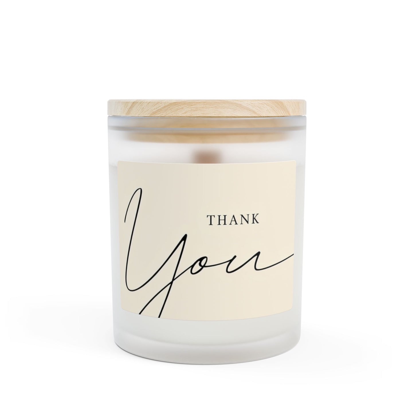 Frosted Glass Candle, 11oz