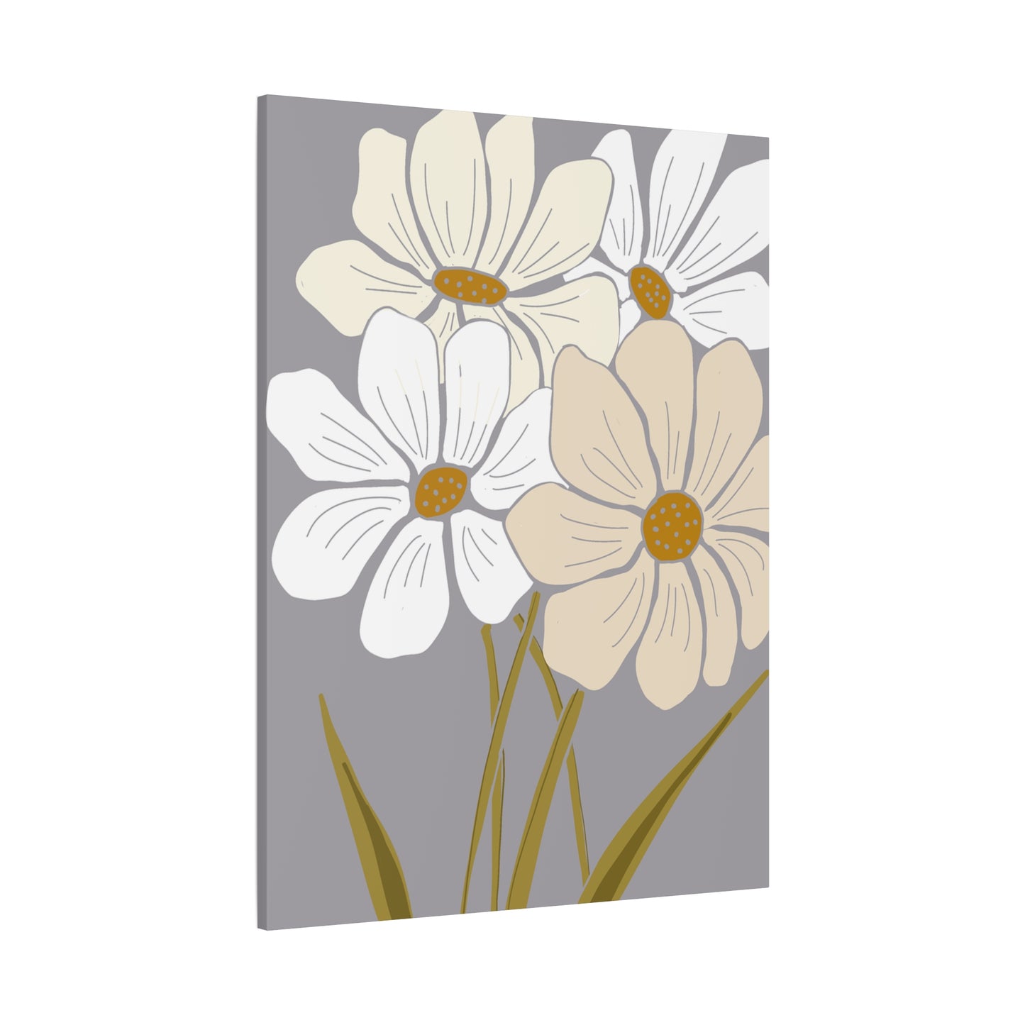 Copy of Copy of Matte Canvas, Stretched, 1.25" Tulips Pink and Purple Flowers