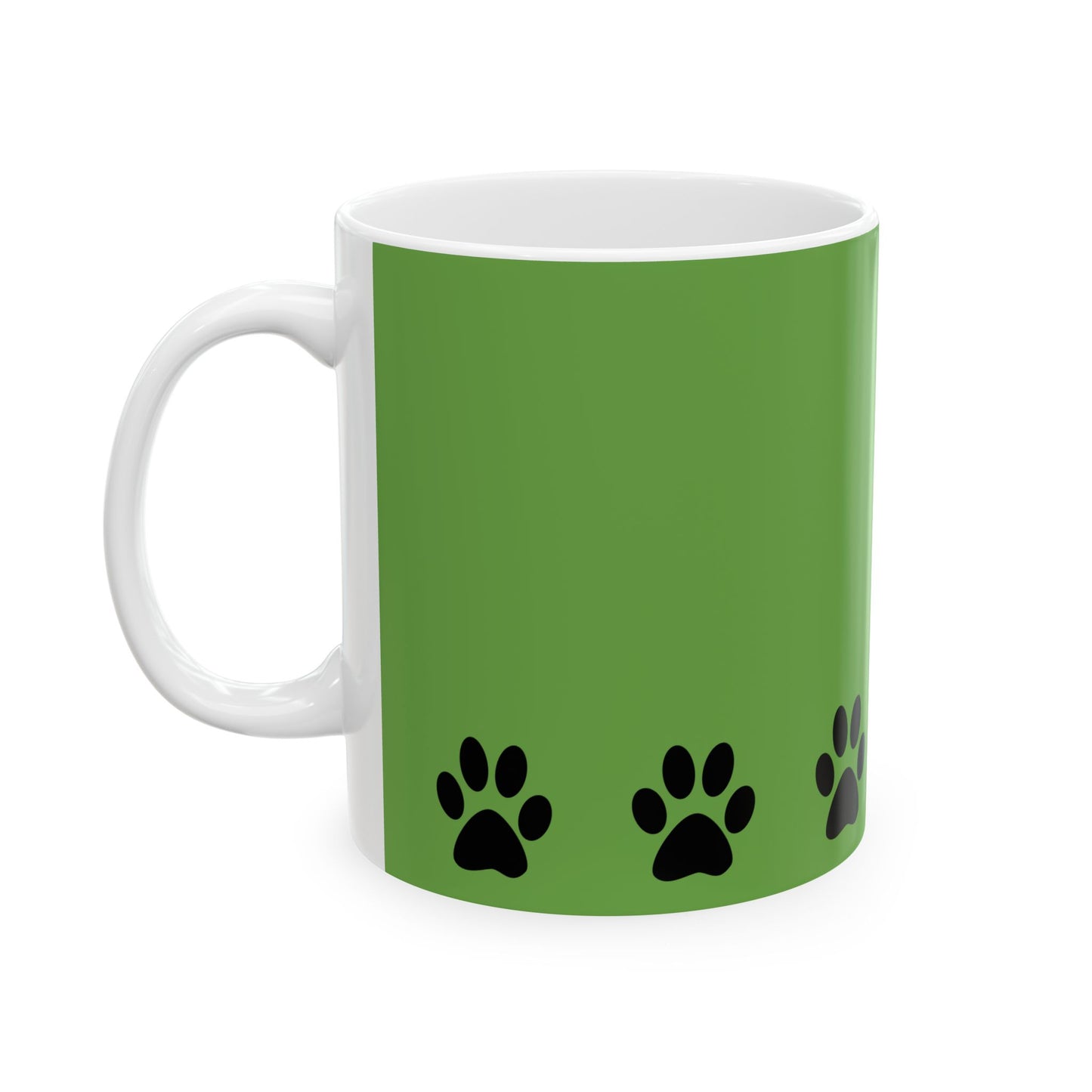 Paw Print Ceramic Mug - Ideal for Pet Lovers, Dog Owners, Animal Enthusiasts, Gift for Pet Birthdays, Cozy Coffee Moments, Kitchen Decor