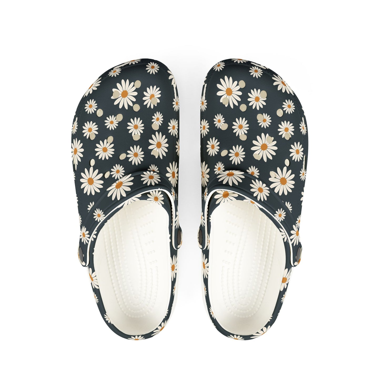 Daisy Print Foam Clogs/ Croc — Comfortable Floral Garden Shoes