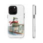 Snowman Phone Case – Winter Holiday Gift, Cute Snowman Design, Winter Accessories, Protective Phone Case, Unique Christmas Present