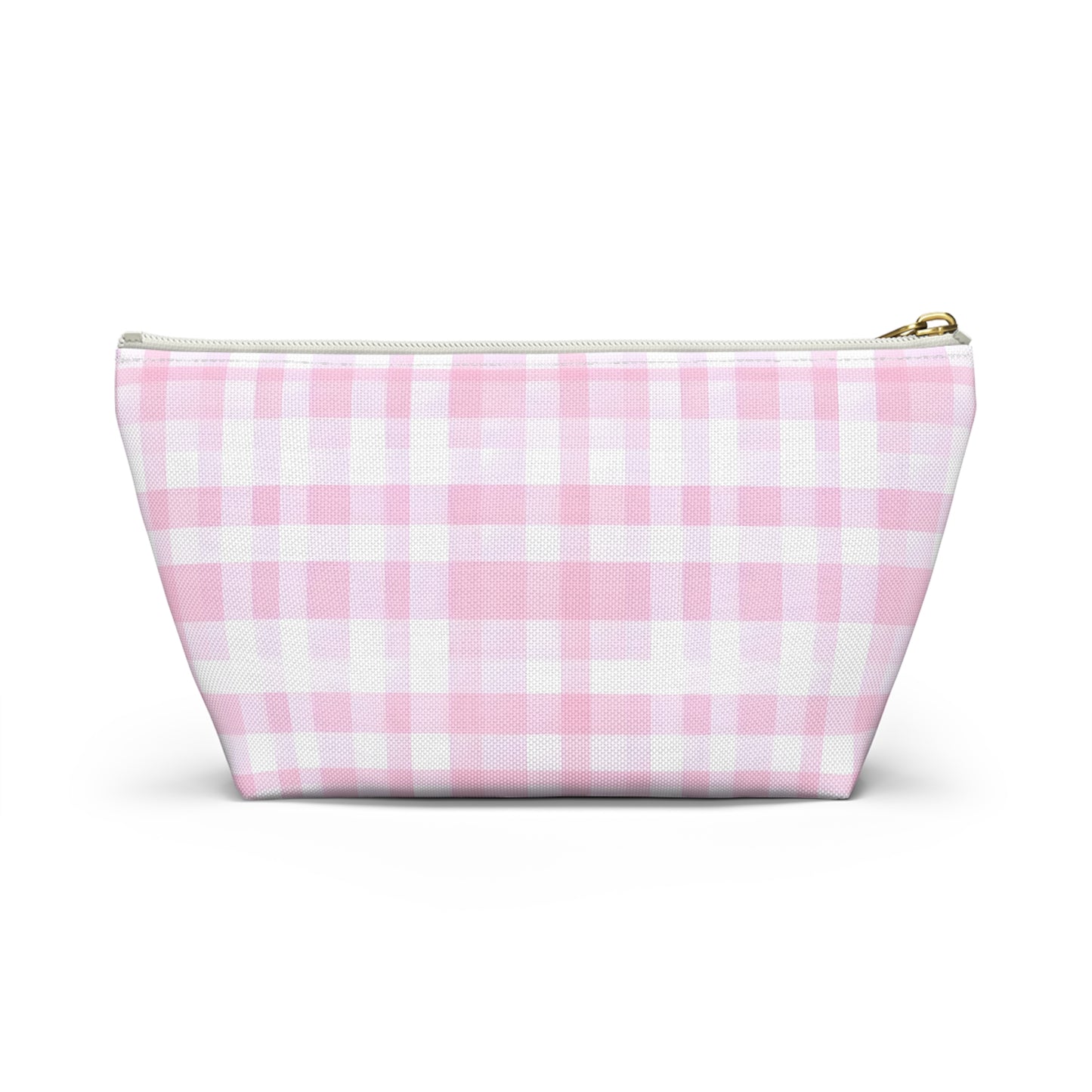 Chic Pink Plaid Accessory Pouch | Makeup Bag, Travel Organizer, Toiletry Case, Gift for Her, Cute Storage Solution