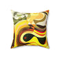 Bohemian Abstract Pillow, Decorative Throw Cushion for Home Decor, Modern Cozy Accent for Living Room, Gift