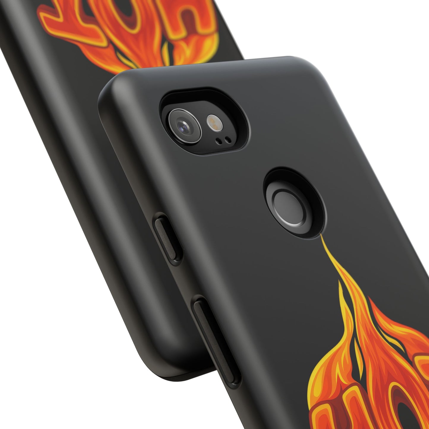 Stylish Phone Case, Hot Flames Design, Gift for Teens, Trendy Accessory, Protective Cover, Unique Phone Case