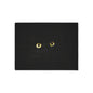 Black Cat Eyes Floor Mat — Heavy Duty Halloween Entry Rug