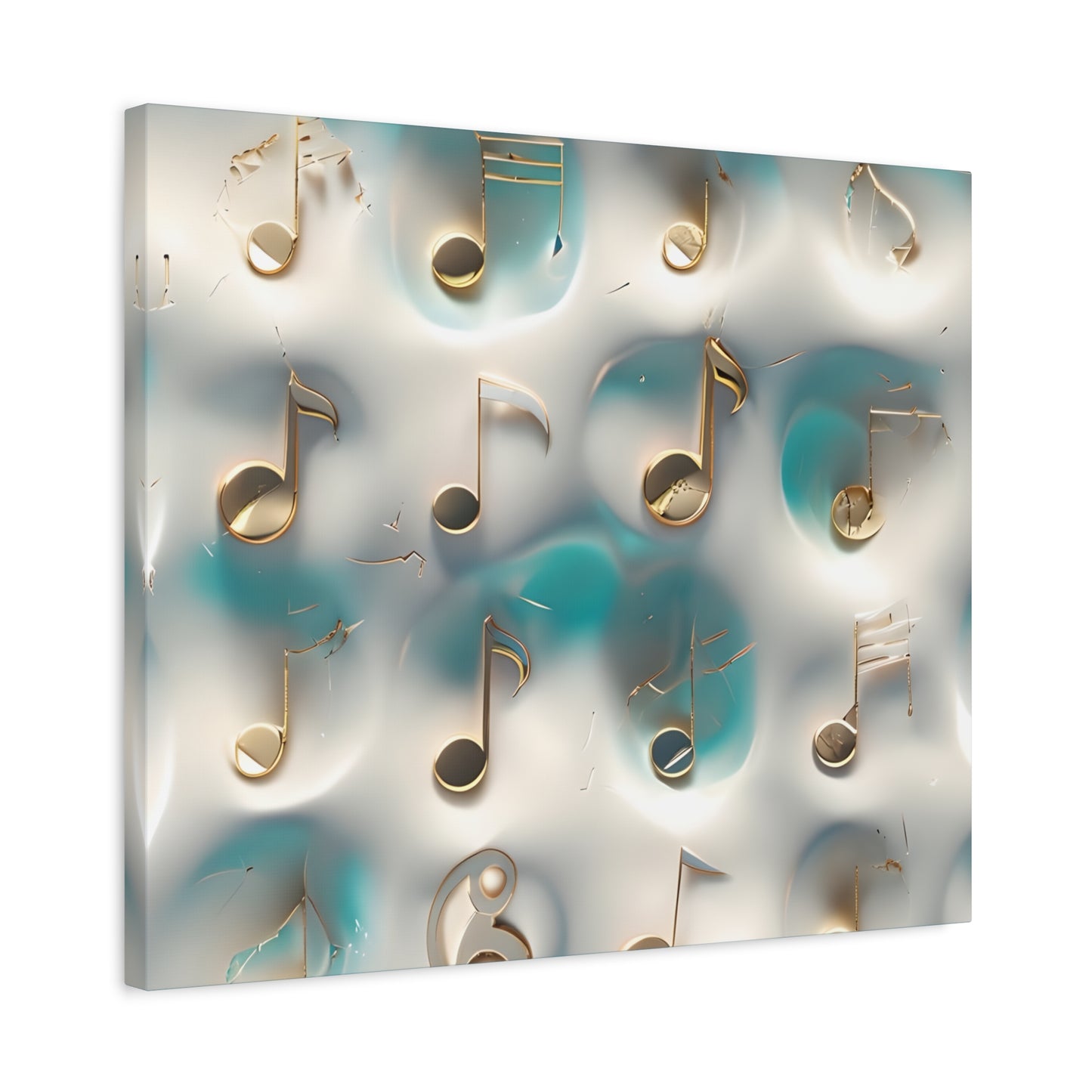 Musical Notes Wall Art Canvas, Elegant Home Decor, Perfect for Musicians, Music Lovers, Gifts for Music Teachers, Unique Art Piece