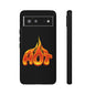 Stylish Phone Case, Hot Flames Design, Gift for Teens, Trendy Accessory, Protective Cover, Unique Phone Case