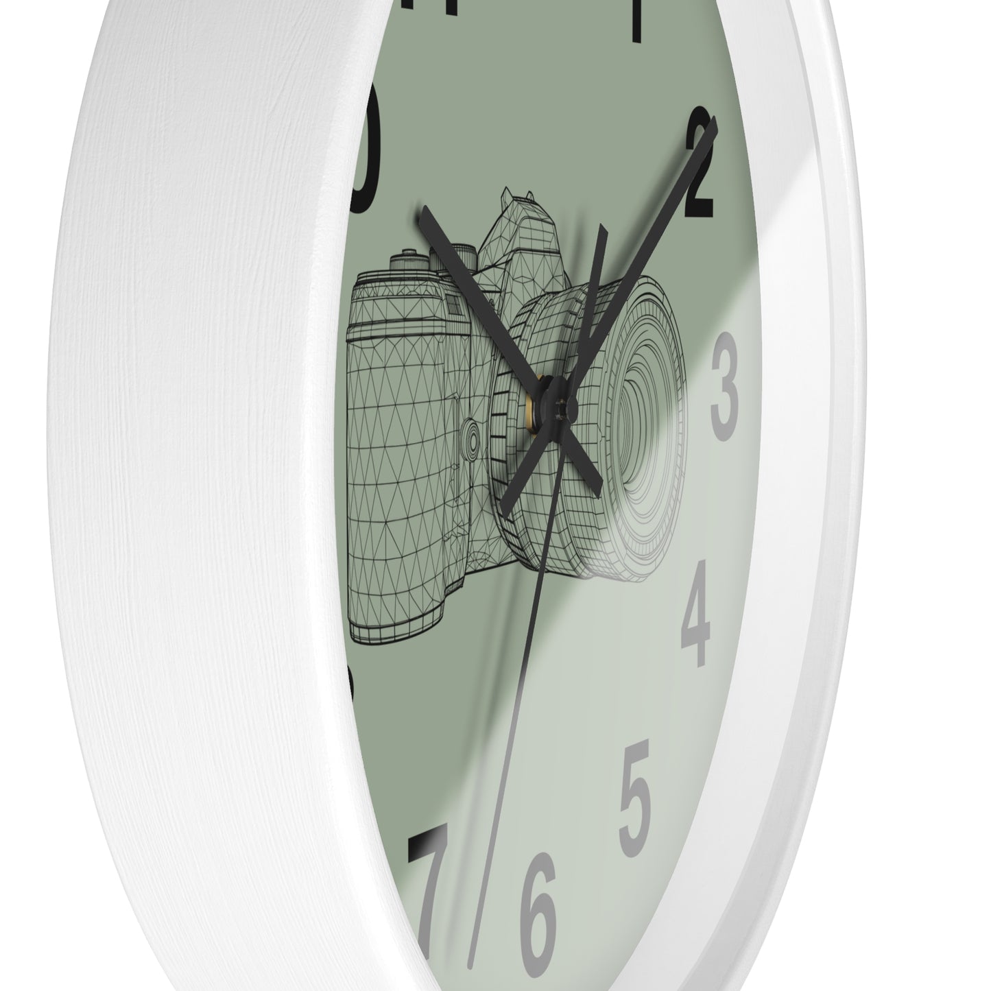 Photography Themed Wall Clock, Unique Gift for Photographers, Blue Clock, Home Decor, Creative Wall Art, Photography Lover