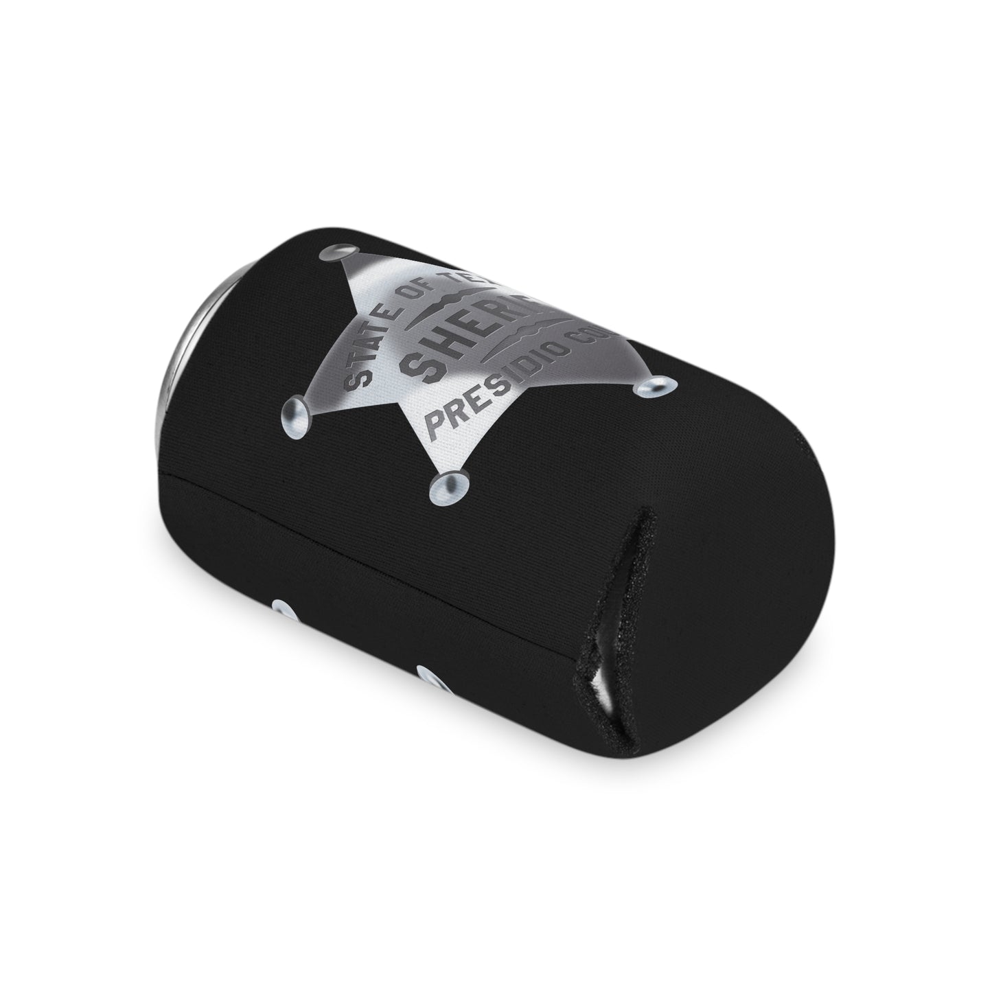 Sheriff Badge Can Cooler, Texas Sheriff Cooler, BBQ Coolers, Party Drink Holder, Outdoor Event Gifts, Custom Koozie