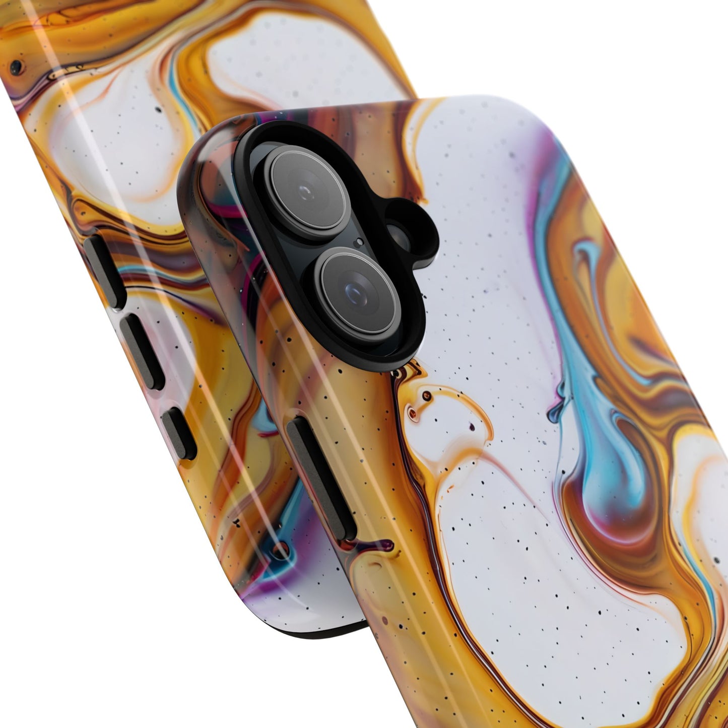 Artistic Phone Case, Tough Cases with Colorful Marble Design