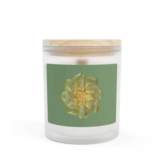 Aromatherapy Frosted Glass Candle, Relaxing Home Decor, Eco-Friendly Gift, Eco Candle for Self-Care, Calming Scented Candle