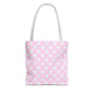 Pink Daisy Pattern Tote Bag — Floral Everyday Canvas Shopper