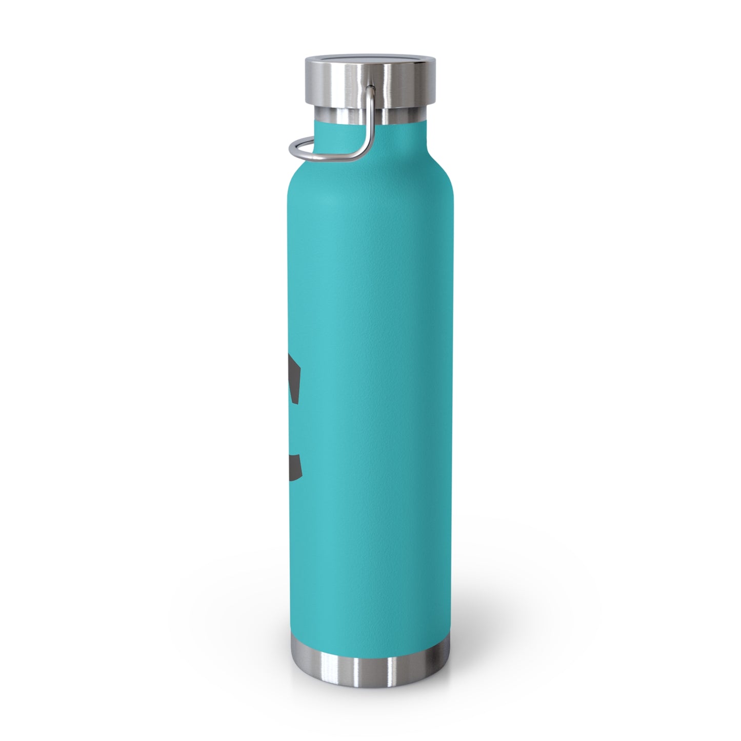 Personalized Copper Insulated Water Bottle, 22oz - "C" Custom Monogram, Travel Mug, Fitness Bottle, Hydration Gift, Eco-Friendly