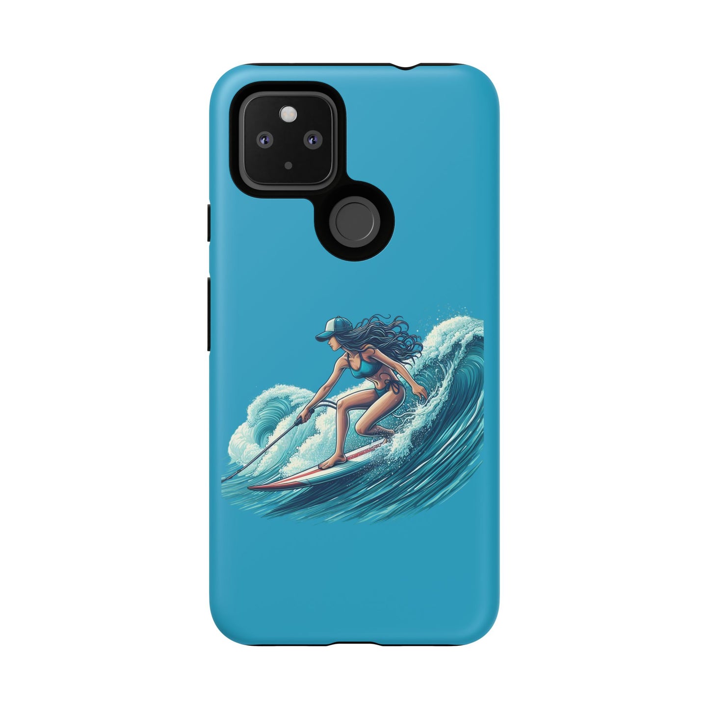 Surfing Phone Case, Coastal Vibes Phone Cover, Tough Cases for Beach Lovers, Ocean Art Phone Accessories, Summer Gift Idea