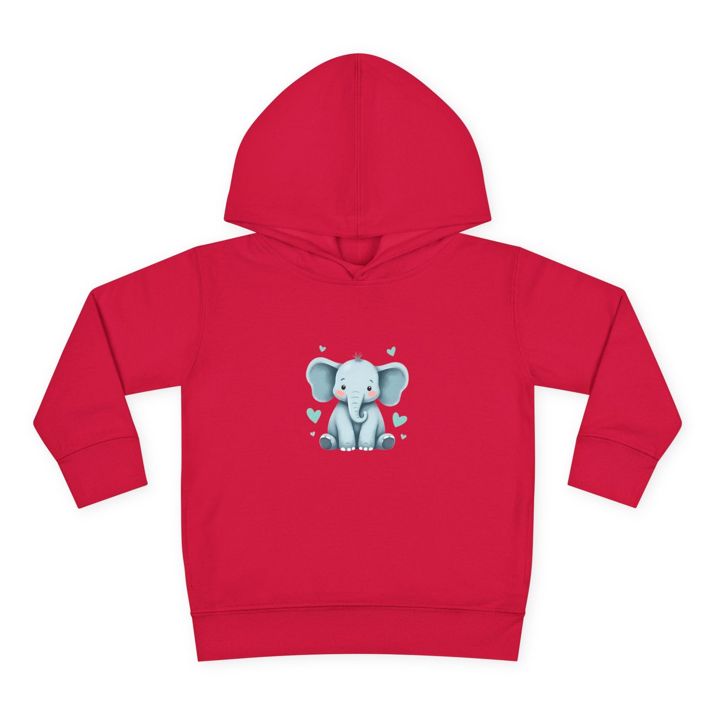 Adorable Elephant Toddler Fleece Hoodie, Kids Pullover, Baby Shower Gift, Birthday Present, Cute Animal Apparel, Cozy Toddler Wear