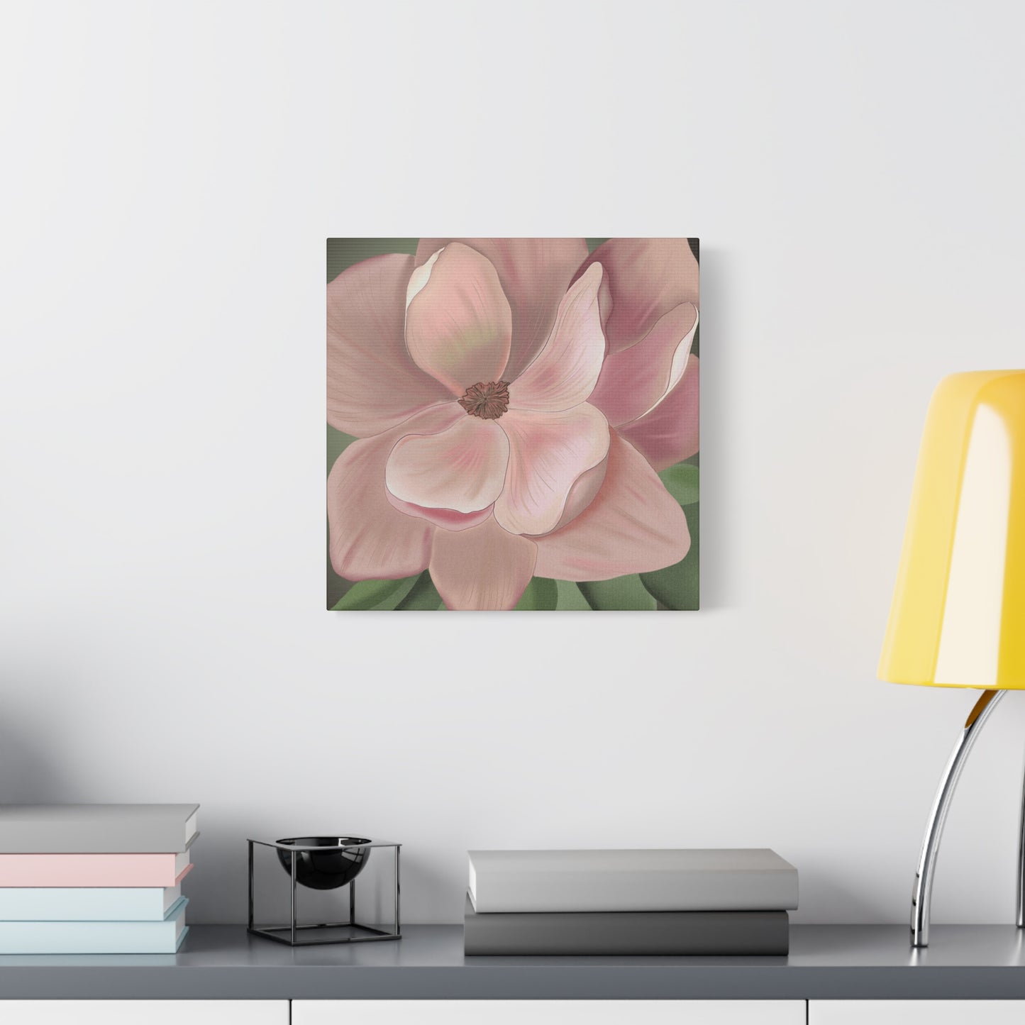 Matte Canvas, Stretched, 1.25" Pink Flowers