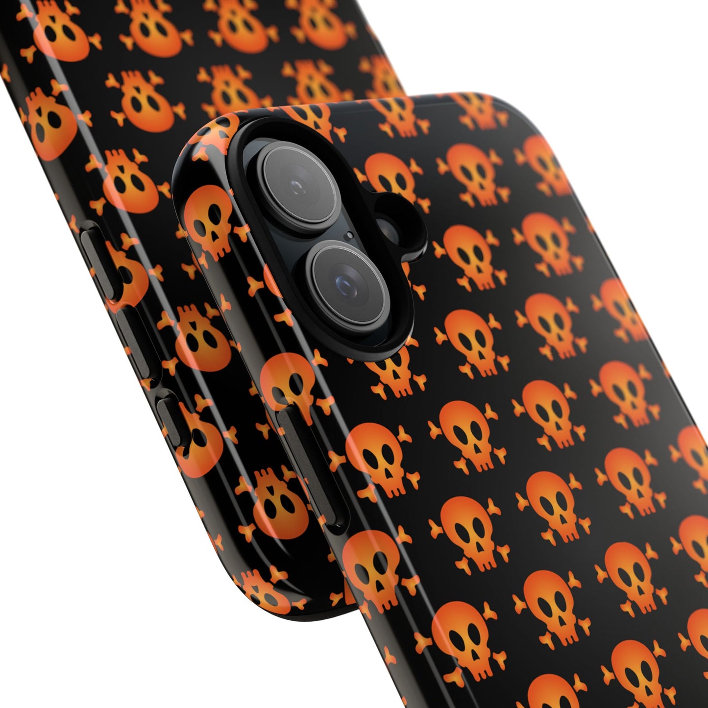 Halloween Skull Phone Case, Spooky Mobile Cover, Trick or Treat Accessory, Goth Gift, Skull Pattern Design