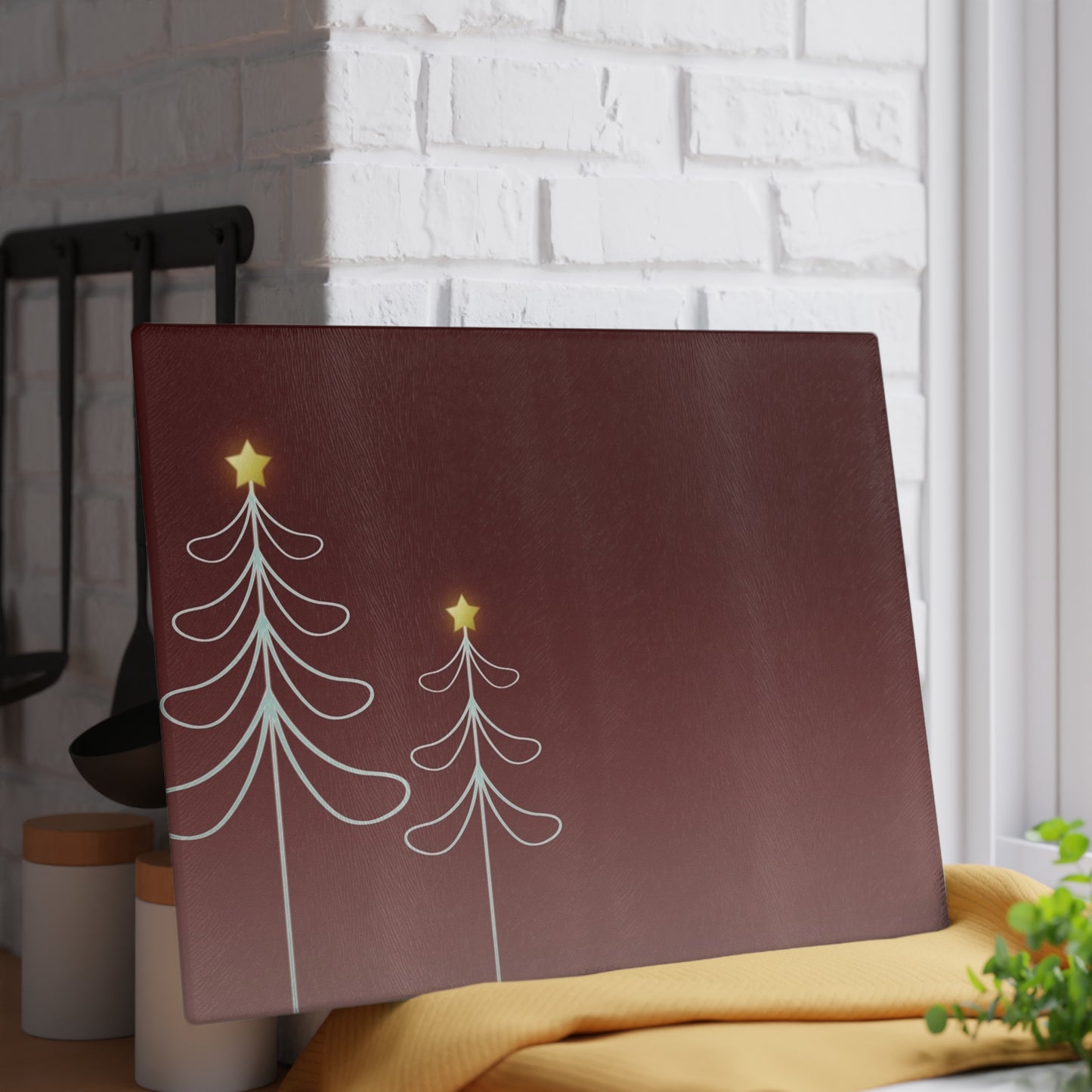 Stylish Christmas Glass Cutting Board, Festive Kitchen Decor, Holiday Gift for Chefs, Unique Home Gift, Winter Cooking Accessory, [...]