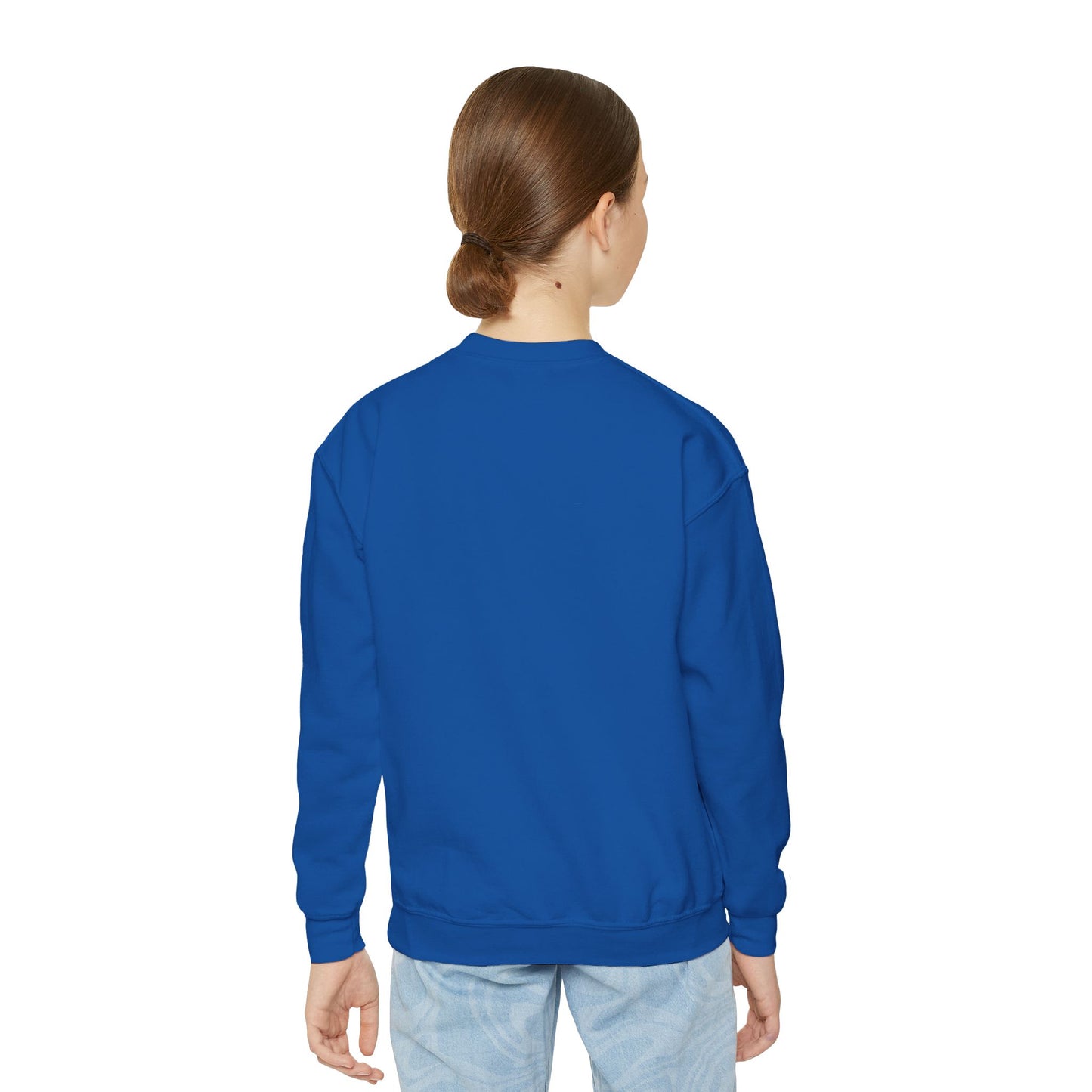 Cool Tiger Youth Crewneck Sweatshirt, Cute Animal Apparel, Teen Style, Gift for Kids, Casual Wear