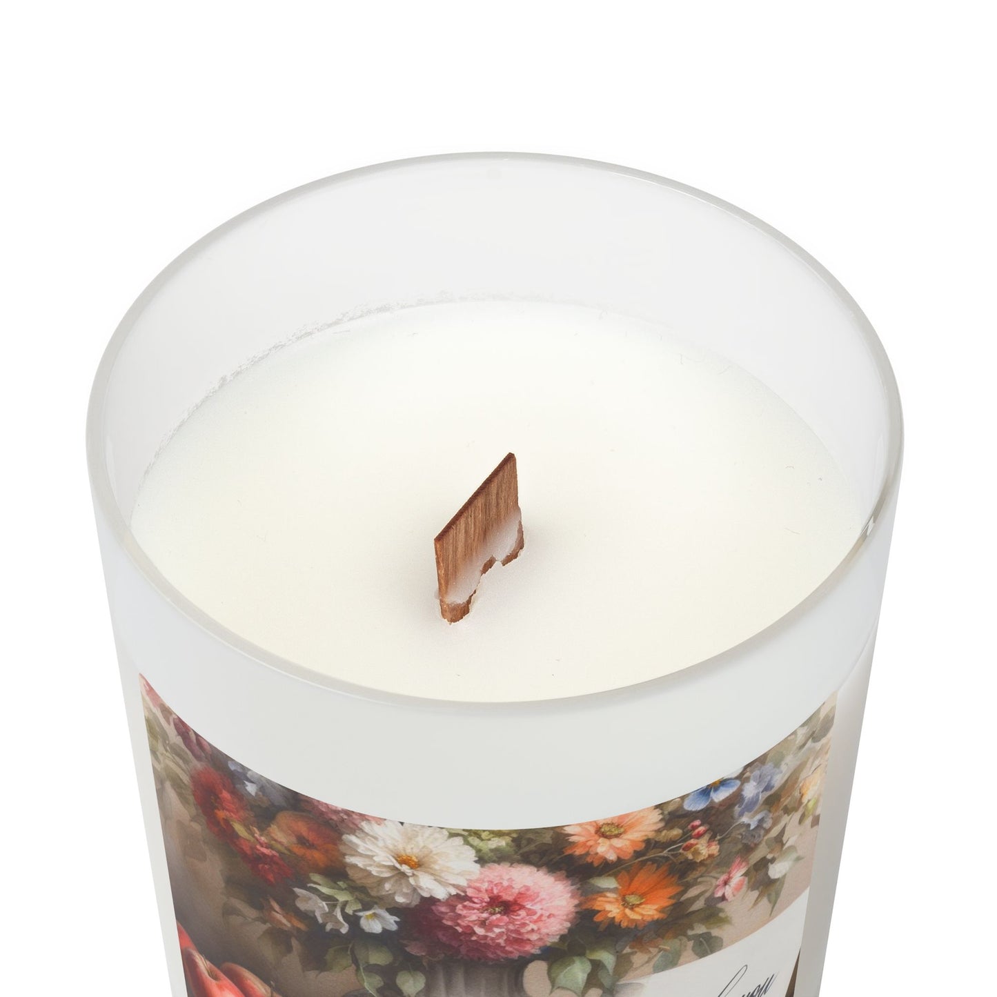 Frosted Glass Candle, 11oz