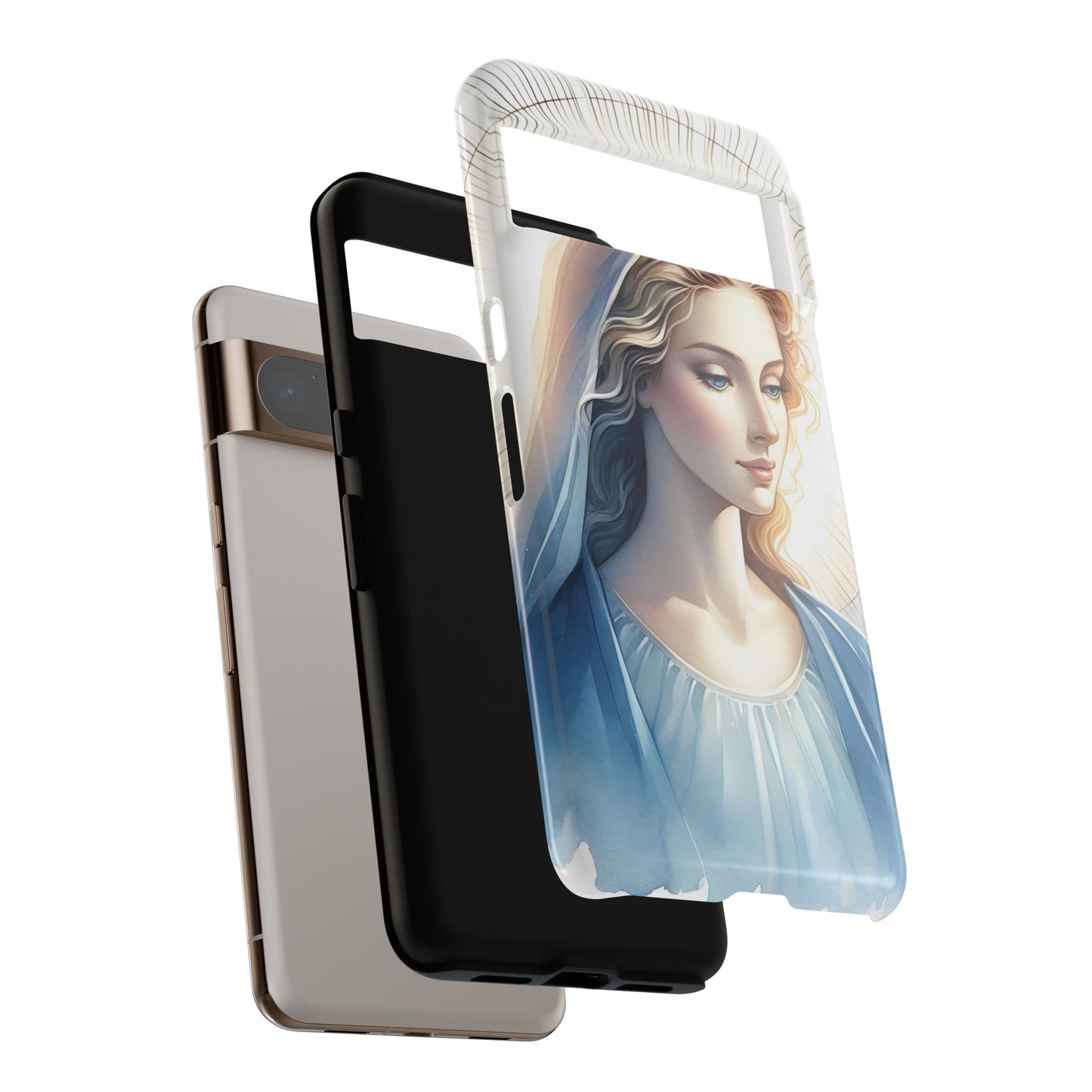 Beautiful Mary Phone Case, Tough Phone Case, Inspirational Tech Accessory, Gift for Her, Religious Phone Cover