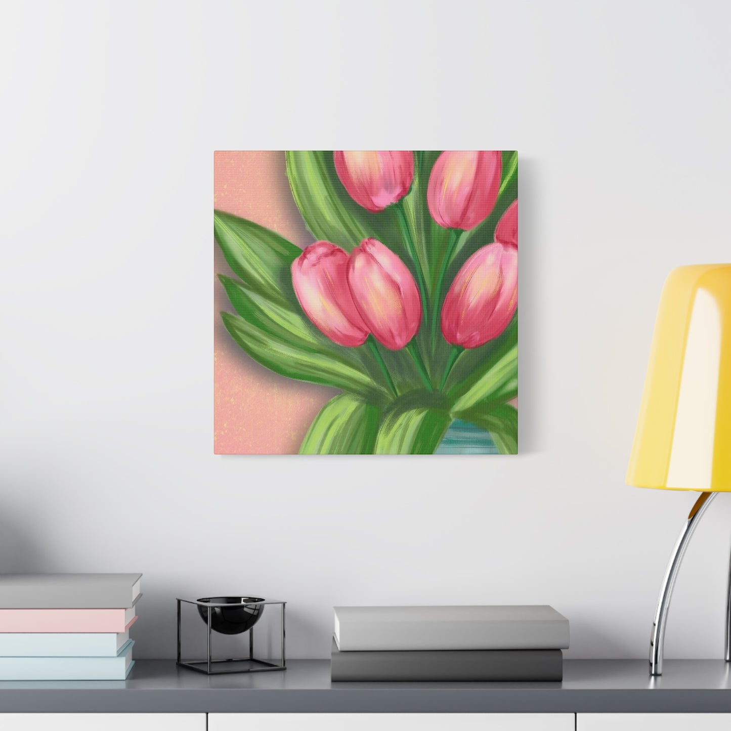 Matte Canvas, Stretched, 1.25" Tulips