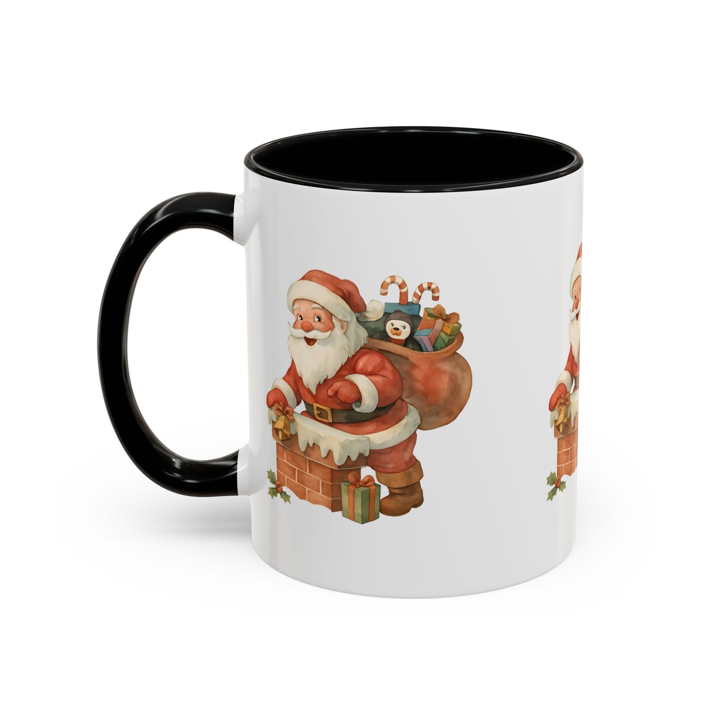 Festive Santa Coffee Mug, Holiday Gift, Christmas Decorations, Cozy Kitchen, Unique Mug, Santa-Themed Drinkware