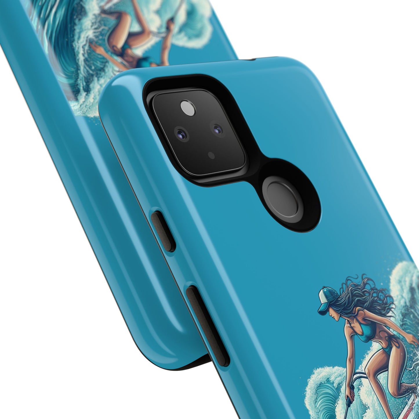 Surfing Phone Case, Coastal Vibes Phone Cover, Tough Cases for Beach Lovers, Ocean Art Phone Accessories, Summer Gift Idea