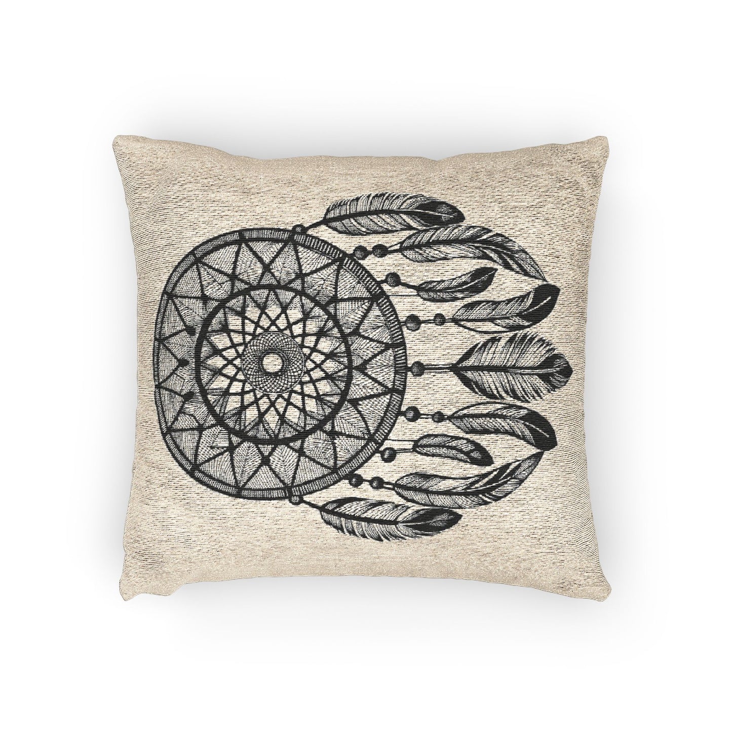 Boho Dreamcatcher Woven Pillow - Cozy Decor for Spiritual Spaces