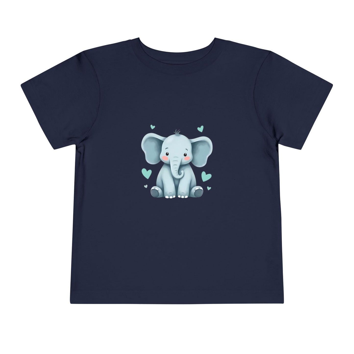 Adorable Elephant Toddler Tee, Kids Short Sleeve Shirt, Cute Baby Clothes, Elephant Lover Gift, Birthday Outfit