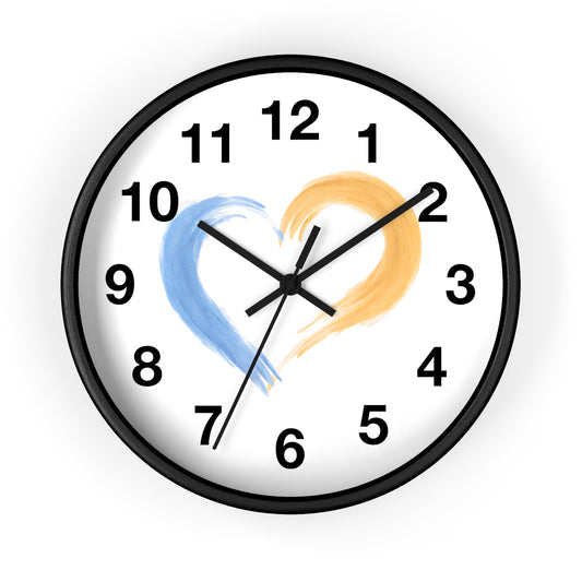 Heart-Shaped Wall Clock, Love Decor, Gift for Couples, Wedding & Anniversary, Home and Office Wall Art, Romantic Timepiece