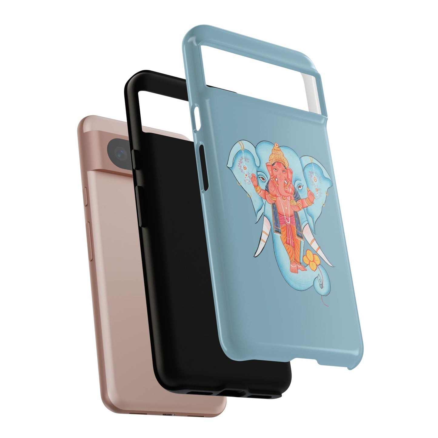 Tough Cases: Ganesh-Inspired Phone Case, Bohemian Phone Cover, Hindu Art Accessory, Festival Gift, Protective Phone Shell