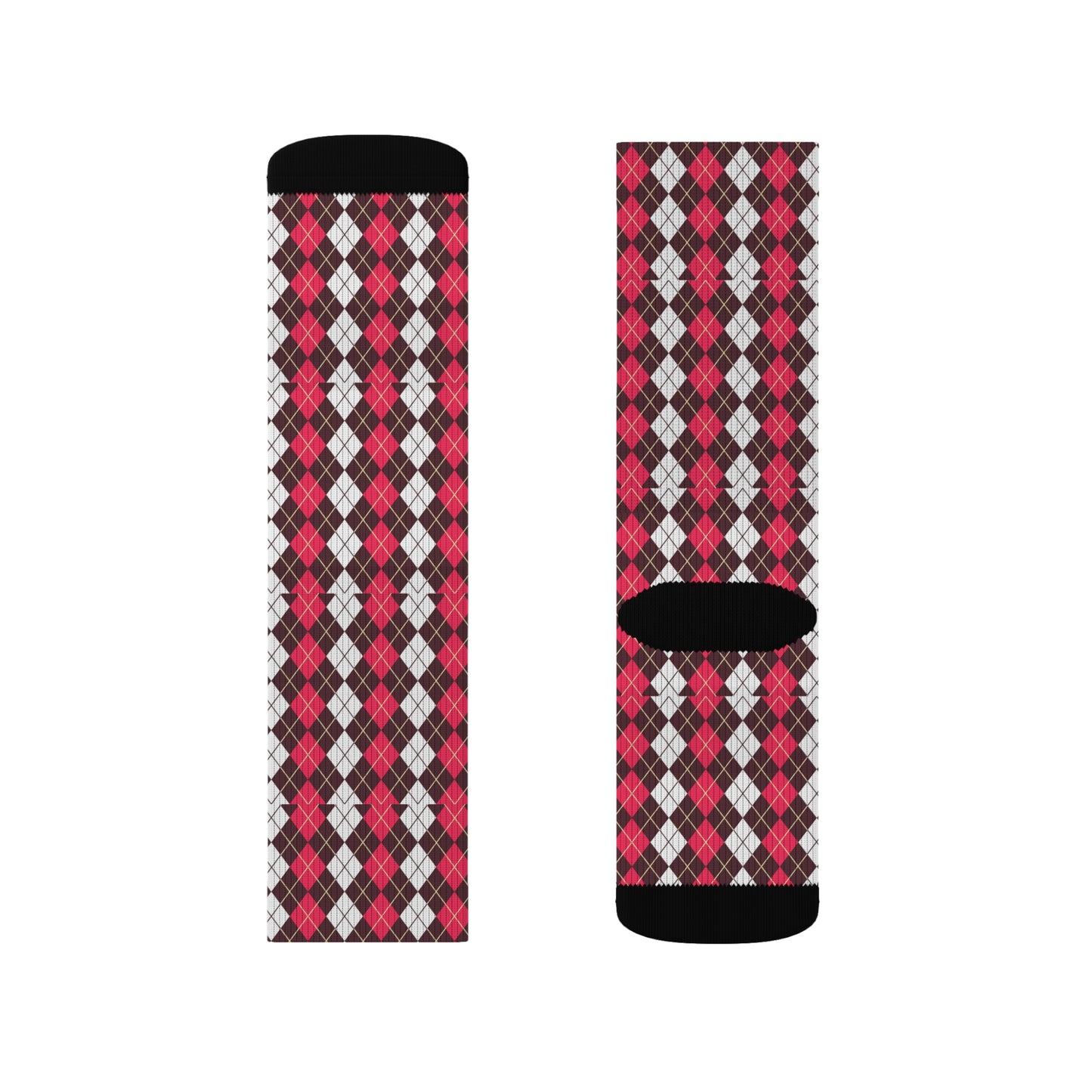 Cozy Plaid Sublimation Socks, Warm Accessories, Holiday Gift, Fun Fashion, Cozy Home Wear, Gift for Her
