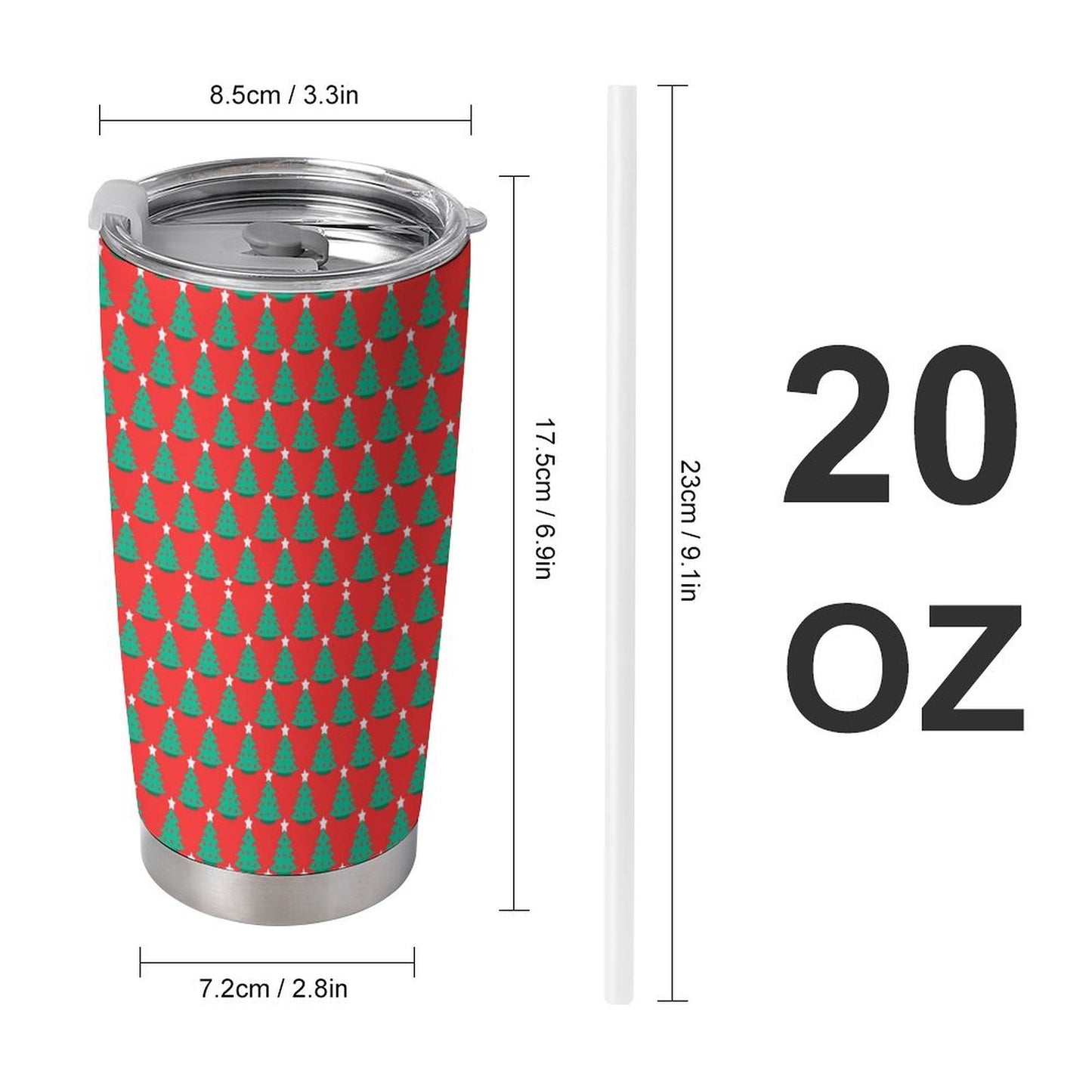20oz Insulated Stainless Steel Cup with Lid