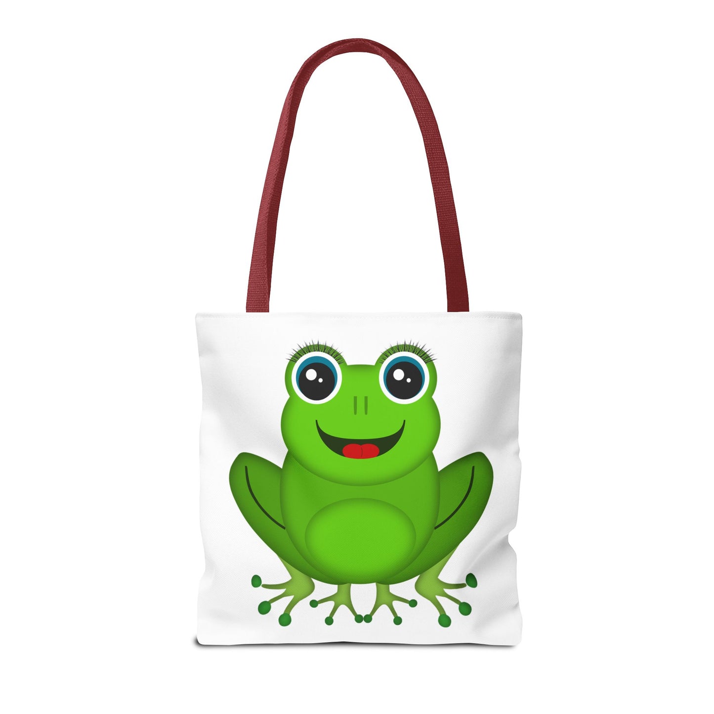 Cute Frog Tote Bag, Eco-Friendly Shopping Bag, Fun Gift for Kids, Frog Lovers, Bag for Nature Outings, Unique Frog Design