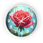 Floral Rose Wall Clock - Elegant Home Decor, Unique Gift for Garden Lovers, Timeless Decoration for Living Room, Birthday, Wedding, [...]