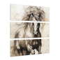 Elegant Horse Acrylic Triptych Prints, Animal Wall Art, Nature Decor, Black and White Prints, Home Office Artwork, Horse Lover Gift