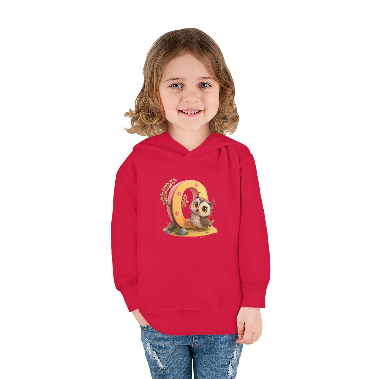 Adorable Toddler Owl Pullover Fleece Hoodie, Cute Kids Hoodie, Owl Design, Cozy Toddler Apparel, Perfect for Gifts and Playtime