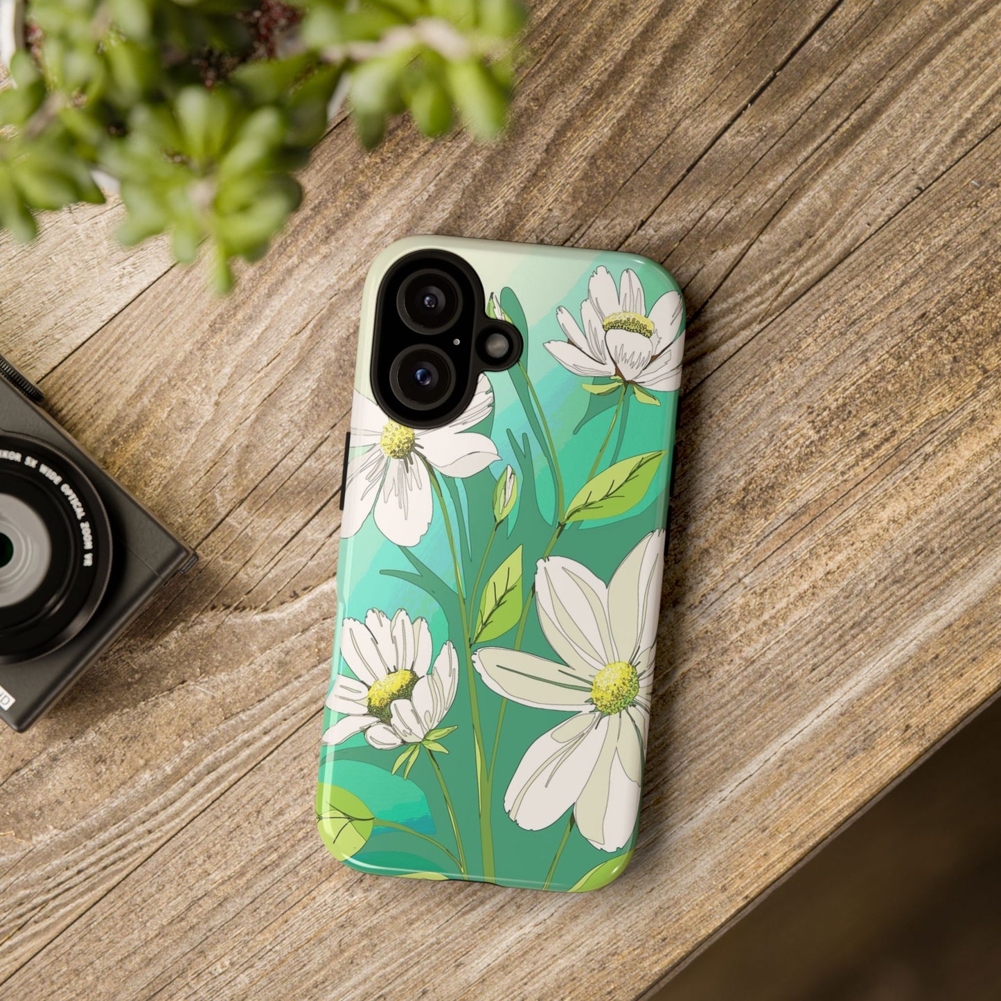 Floral Phone Case, Tough Cases, Flower Design, Nature Inspired, Eco-Friendly Cover, Unique Gift for Her, Spring Accessories