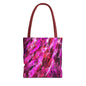 Vibrant Abstract Tote Bag, Colorful Shopping Bag