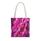 Vibrant Abstract Tote Bag, Colorful Shopping Bag