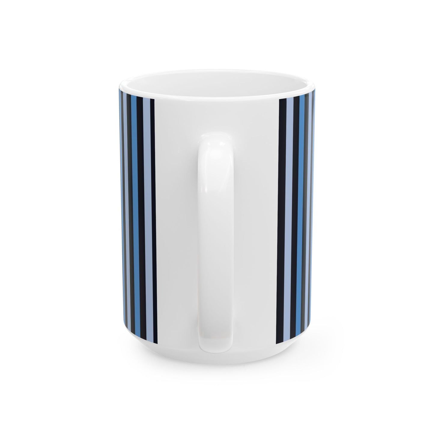 Modern Striped Ceramic Mug - Stylish Coffee Cup, Cute Gift, Office Decor, Birthday Present, Beverage Holder